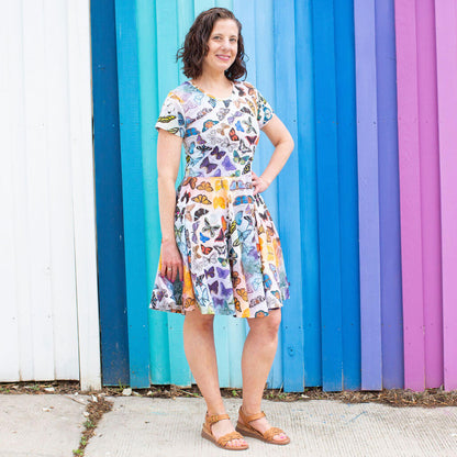 Adult Butterfly Evolution Super Twirler Dress with Pockets