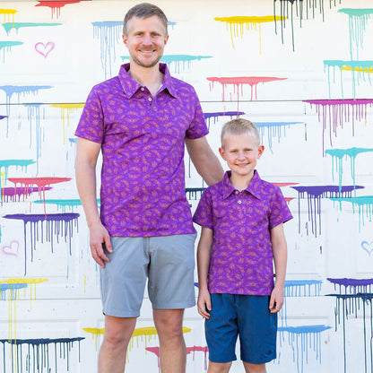 Adult "Emergence" Cicadas Short Sleeve Polo Shirt