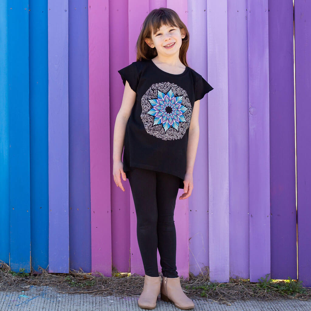 Code Mandala Flutter Short Sleeve Shirt
